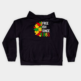 Celebrate Juneteenth Black History Celebrating Black Freedom Kids Hoodie